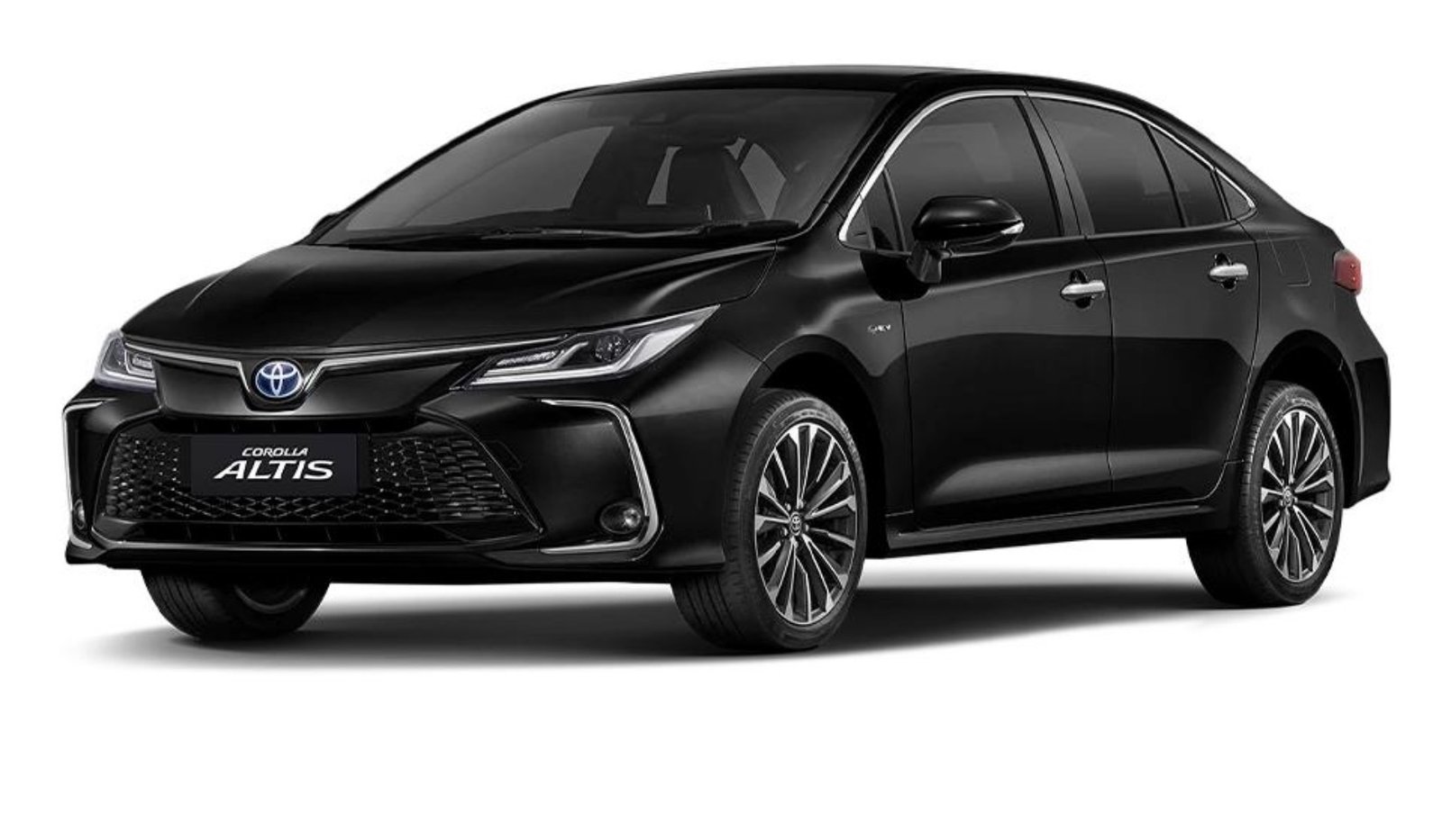 Black Toyota Corolla Altis sedan for private taxi service in Thailand